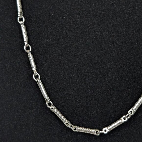 V. Dainty Bar Link Necklace - Picture 3 of 5